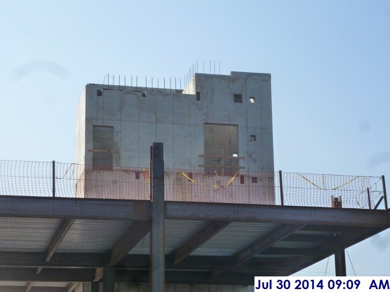 Finished stripping all the bearing plate boxes and the platforms at Elev. 4-Stair -2 (4th Floor) Facing South